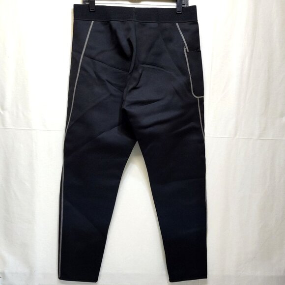 Neoprene Sauna Leggings XXL Yoga Pants Side Pocket Reflective Detail Unisex NWOT - Picture 2 of 11